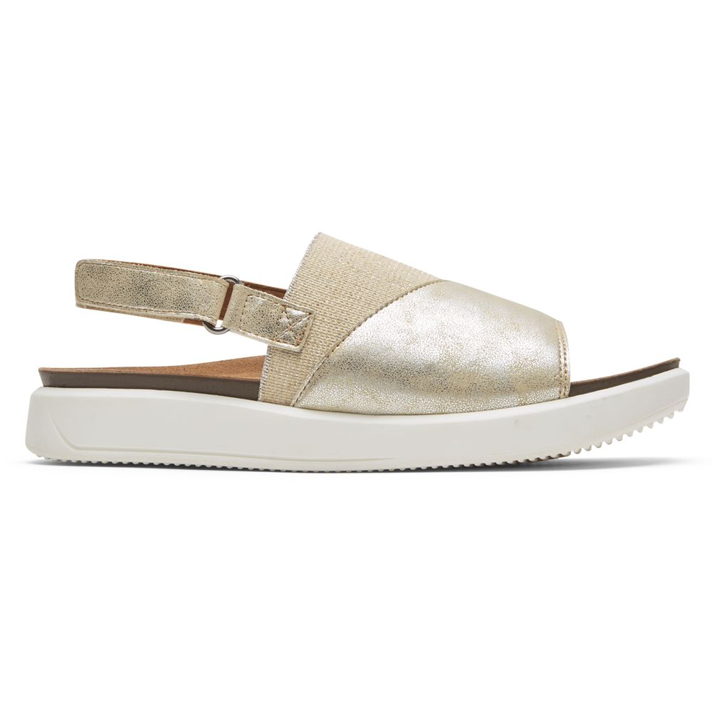 Sandálias Rockport Kyra Slingback Senhora - Metal ( 859-SOMVQD )